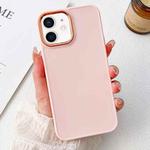 For iPhone 12 Electroplated Grooved Skin Fee Phone Case(Pink)