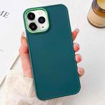 For iPhone 11 Pro Max Electroplated Grooved Skin Fee Phone Case(Green)