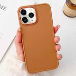 For iPhone 11 Pro Max Electroplated Grooved Skin Fee Phone Case(Brown)