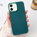 For iPhone 11 Electroplated Grooved Skin Fee Phone Case(Green)