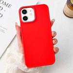For iPhone 11 Electroplated Grooved Skin Fee Phone Case(Red)