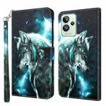 For Realme GT2 Pro 3D Painting Pattern TPU + PU Phone Case(Wolf)