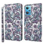 For Realme GT2 / GT Neo2 / GT Neo 3T 3D Painting Pattern TPU + PU Phone Case(Swirl Pattern)