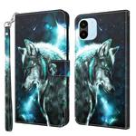 For Xiaomi Redmi A1 2022 3D Painting Pattern TPU + PU Phone Case(Wolf)