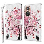 For Honor 50 3D Painting Pattern TPU + PU Phone Case(Cat Under The Tree)