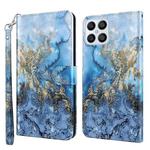 For Honor X8 4G 3D Painting Pattern TPU + PU Phone Case(Milky Way)