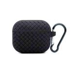 For AirPods 3 Weave Texture TPU Protective Case(Black)