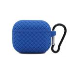 For AirPods 3 Weave Texture TPU Protective Case(Blue)