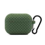 For AirPods Pro Weave Texture TPU Protective Case(Army Green)