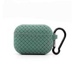 For AirPods Pro Weave Texture TPU Protective Case(Green)
