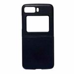 For Motorola Moto Razr 2022 Genuine Leather Lychee Texture Phone Case(Black)