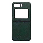 For Motorola Moto Razr 2022 Genuine Leather Lychee Texture Phone Case(Green)