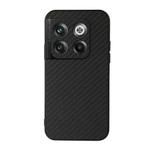 For OnePlus Ace Pro / 10T Carbon Fiber Texture PU Phone Case(Black)