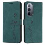 For Motorola Edge 30 Ultra 5G/X30 Pro 5G Skin Feel Heart Pattern Leather Phone Case(Green)