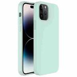 For iPhone 14 Pro Max Mutural Yuemu Series Liquid Silicone Microfiber Case(Sky Blue)