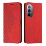 For Motorola Edge 30 Ultra 5G/X30 Pro 5G Diamond Pattern Splicing Skin Feel Magnetic Phone Case(Red)