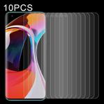 10 PCS 0.26mm 9H Surface Hardness 2.5D Explosion-proof Tempered Glass Non-full Screen Film For Xiaomi MI 10