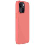 For iPhone 14 Plus Mutural Karen Series Liquid Silicone Magsafe Phone Case(Grapefruit Pink)