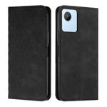 For Realme C30 4G Diamond Splicing Skin Feel Magnetic Leather Phone Case(Black)