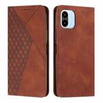 For Xiaomi Redmi A1 Diamond Splicing Skin Feel Magnetic Leather Phone Case(Brown)