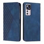 For Xiaomi 12T/12T Pro/Redmi K50 Ultra Diamond Splicing Skin Feel Magnetic Leather Phone Case(Blue)