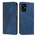 For Xiaomi Poco M4 5G Diamond Splicing Skin Feel Magnetic Leather Phone Case(Blue)