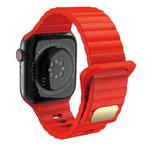 Breathable Skin-friendly Silicone Watch Band For Apple Watch Series 8&7 41mm / SE 2&6&SE&5&4 40mm /   3&2&1 38mm(Red)