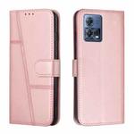 For Motorola Moto S30 Pro 5G/Edge 30 Fusion 5G Stitching Calf Texture Buckle Leather Phone Case(Pink)