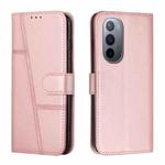 For Motorola Moto X30 Pro 5G/Edge 30 Ultra 5G Stitching Calf Texture Buckle Leather Phone Case(Pink)