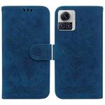 For Motorola Moto X30 Pro 5G / Edge 30 Ultra Butterfly Rose Embossed Leather Phone Case(Blue)