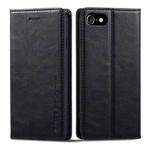 For iPhone SE 2022 / SE 2020 / 8 / 7 LC.IMEEKE RFID Anti-theft Leather Phone Case(Black)