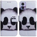 For Motorola Edge 30 Neo / Edge 30 Lite Coloured Drawing Leather Phone Case(Panda)