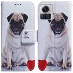 For Motorola Moto X30 Pro 5G / Edge 30 Ultra Coloured Drawing Leather Phone Case(Pug)