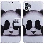 For Nothing Phone 1 Coloured Drawing Leather Phone Case(Panda)