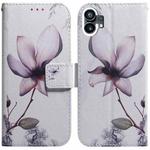 For Nothing Phone 1 Coloured Drawing Leather Phone Case(Magnolia)