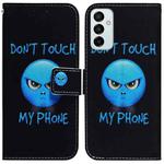 For Samsung Galaxy M13 4G Coloured Drawing Leather Phone Case(Anger)