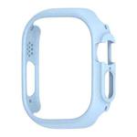 For Apple Watch Ultra 49mm PC Hollow Electroplating Protective Case(Ice Blue)