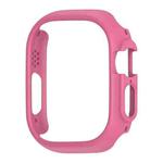 For Apple Watch Ultra 49mm PC Hollow Electroplating Protective Case(Pink)