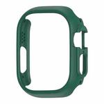 For Apple Watch Ultra 49mm PC Hollow Electroplating Protective Case(Dark Green)