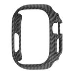 For Apple Watch Ultra 49mm PC Hollow Electroplating Protective Case(Carbon Fibre)