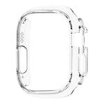 For Apple Watch Ultra 49mm PC Hollow Electroplating Protective Case(Transparent)