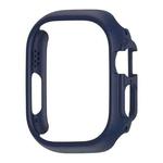 For Apple Watch Ultra 49mm PC Hollow Electroplating Protective Case(Dark Blue)