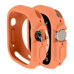 For Apple Watch Ultra 49mm Candy TPU Protective Case(Orange)