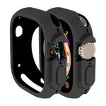 For Apple Watch Ultra 49mm Candy TPU Protective Case(Black)