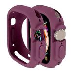 For Apple Watch Ultra 49mm Candy TPU Protective Case(Plum)