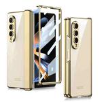 For Samsung Galaxy Z Fold4 GKK Integrated Magnetic Hinged Phantom Phone Case(Champagne Gold)