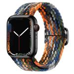 Buckle Nylon Braided Watch Band for Apple Watch Ultra 49mm&Watch Ultra 2 49mm / Series 9&8&7 45mm / SE 3&SE 2&6&SE&5&4 44mm / 3&2&1 42mm(Camouflage)