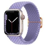 Buckle Nylon Braided Watch Band for Apple Watch Ultra 49mm&Watch Ultra 2 49mm / Series 9&8&7 45mm / SE 3&SE 2&6&SE&5&4 44mm / 3&2&1 42mm(Lavender)