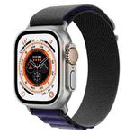 For Apple Watch Ultra 49mm Nylon Watch Band (Dark Purple)