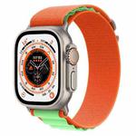 For Apple Watch Ultra 49mm Nylon Watch Band (Green)